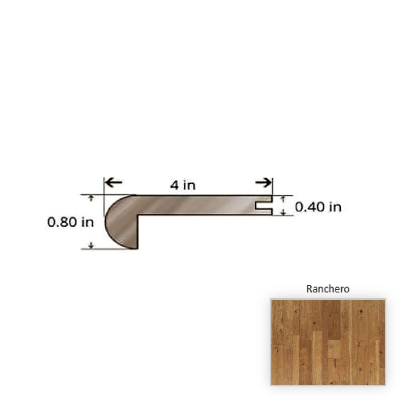 Hickory Ranchero 84.25" Stair Nose