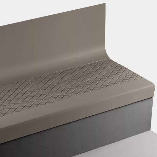 Seaweed Diamond Rubber Stair Tread With Riser