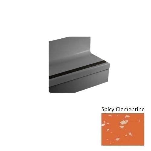 Johnsonite Spicy Clementine Textured Stair Tread with Riser