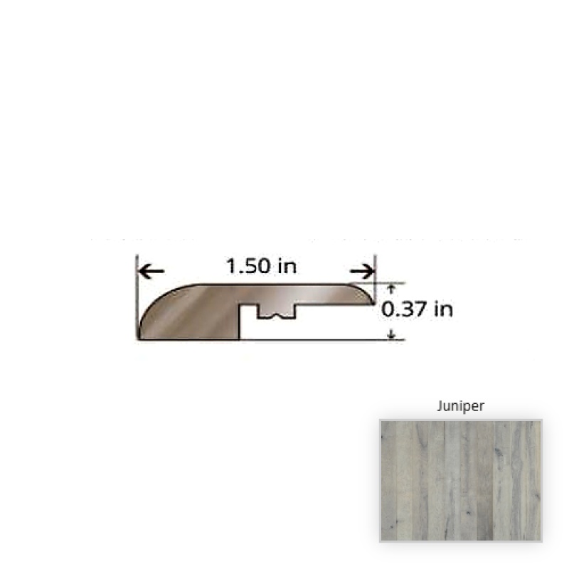 True Maple Juniper Hardwood Moulding / Trim - 84.25" Reducer - Nu Oil Super Matte