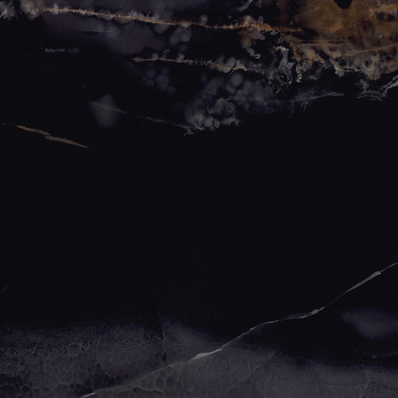 Imperial Onyx Black Porcelain Tile - Lappato - 36" X 36"