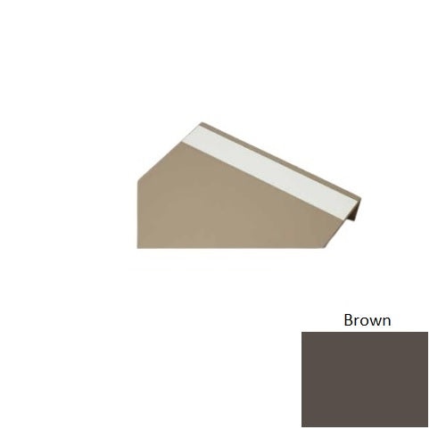Brown Hammered Photoluminescent Stair Tread with Riser