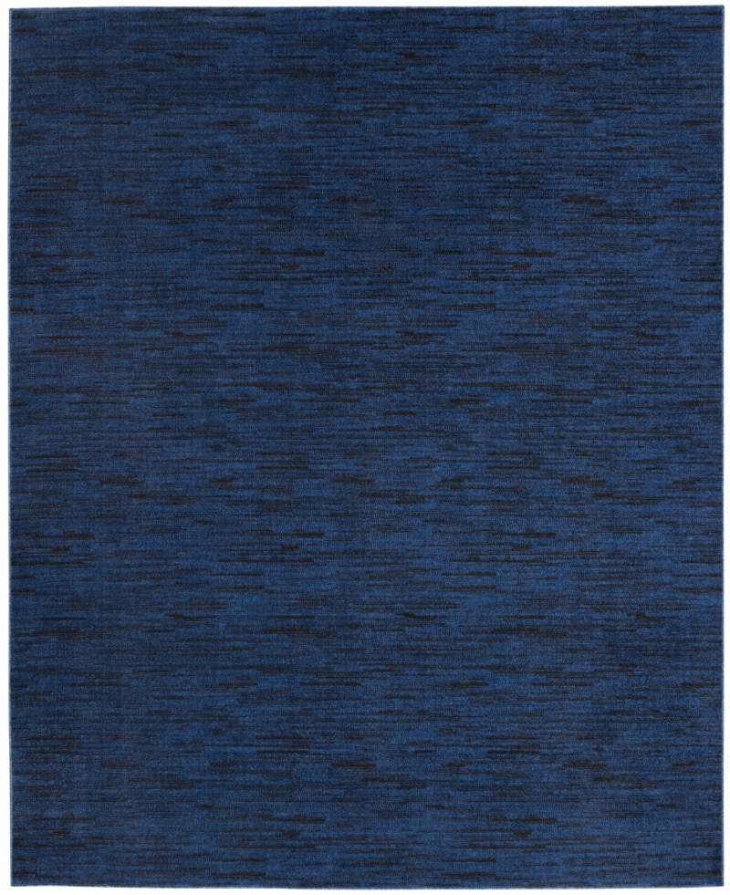 Midnight Blue Polypropylene Outdoor Area Rug 8 ft x 10 ft