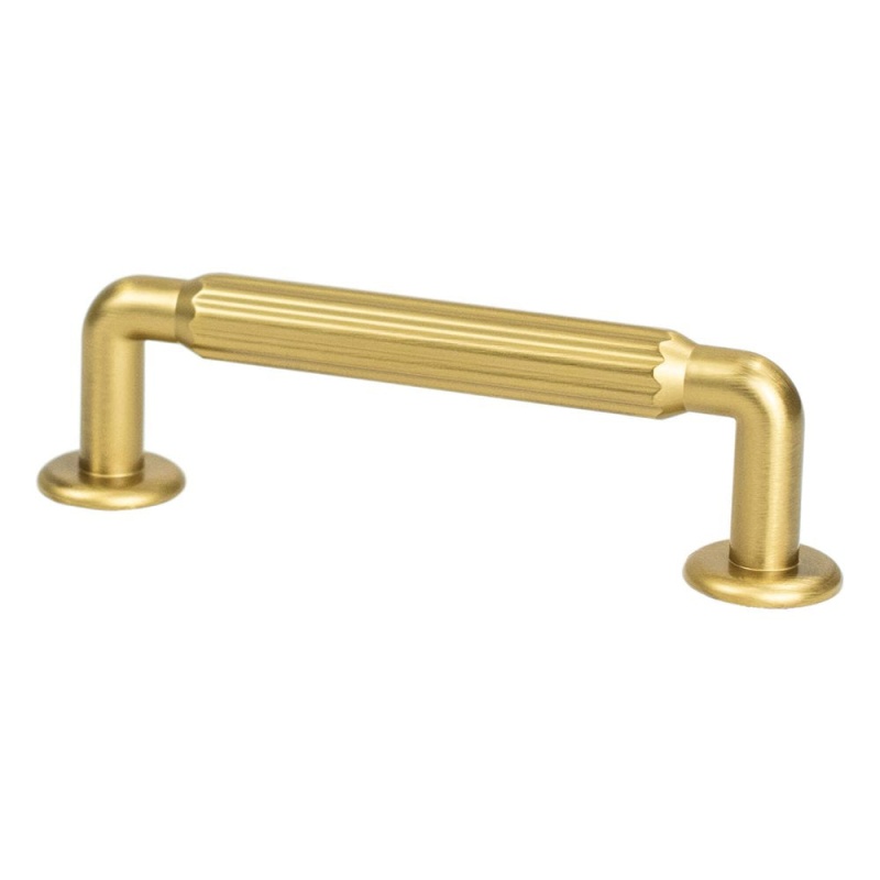 Berenson Cannelee Zinc Bar Pull - Modern Brushed Gold