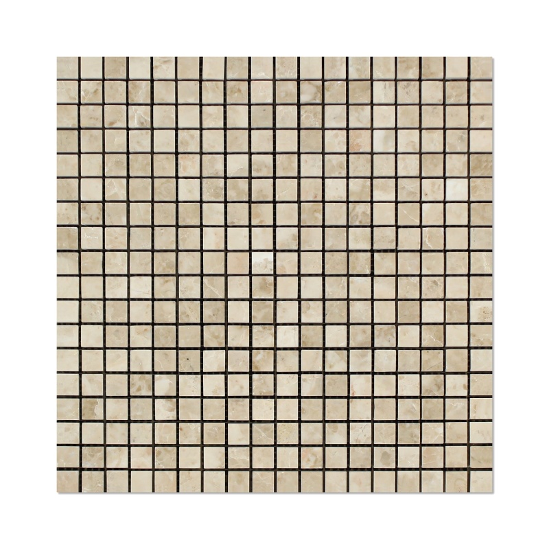 Cappuccino Marble Mosaic - 5/8" X 5/8" - Polished