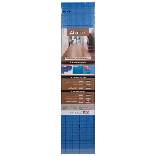 Abatec Polypropylene Foam Underlayment For Rigid Click Lvt - 100.23 Sqft/Roll - Prefinished