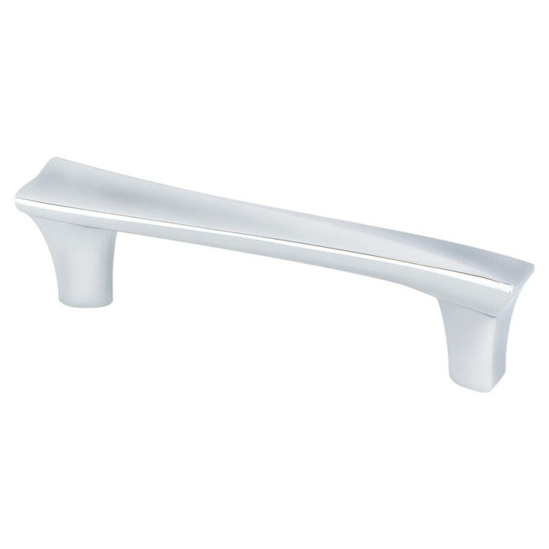 Berenson Fluidic Zinc Handle Pulls in Polished Chrome