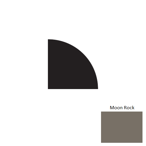 Johnsonite Moon Rock Rubber Millwork Quarter Round Trim
