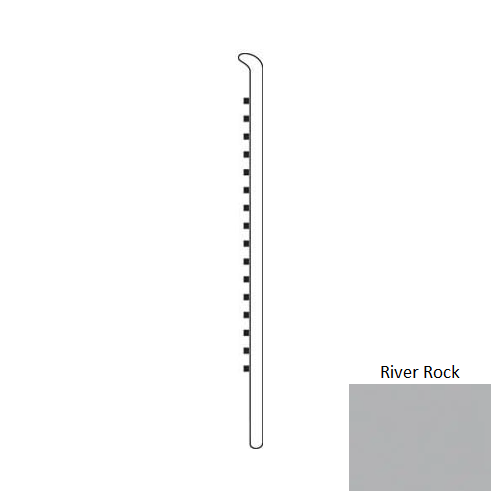 River Rock Rubber Moulding / Trim 4" Straight Wall Base