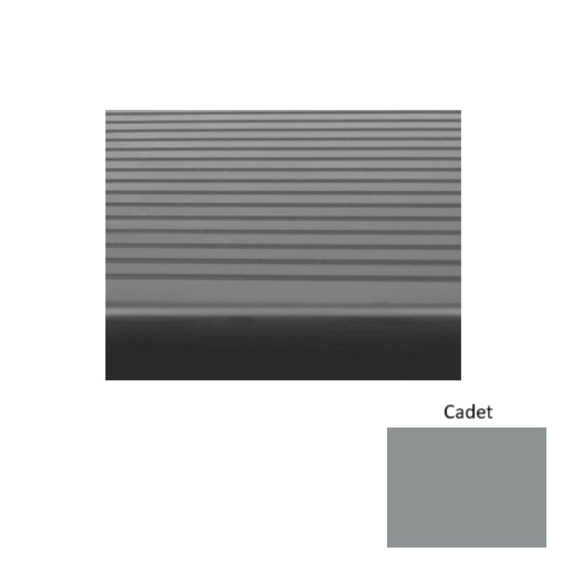 Solid 81 Cadet Light Duty Rubber (Rd) Stair Tread - Ribbed