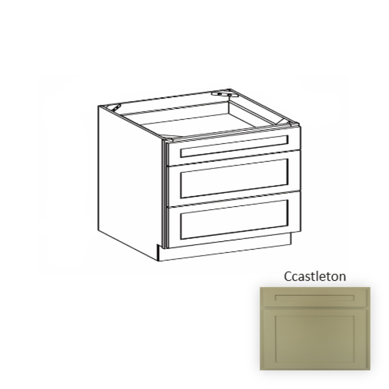 Vdb12 Castleton Wood Bathroom Vanity Drawer Base - 12" X 34.5" X 21" (Assembly Required) - Castleton