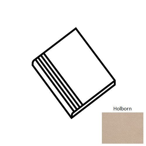 Ec1 Holborn Porcelain Floor Trim - 12" X 24" Stair Tread