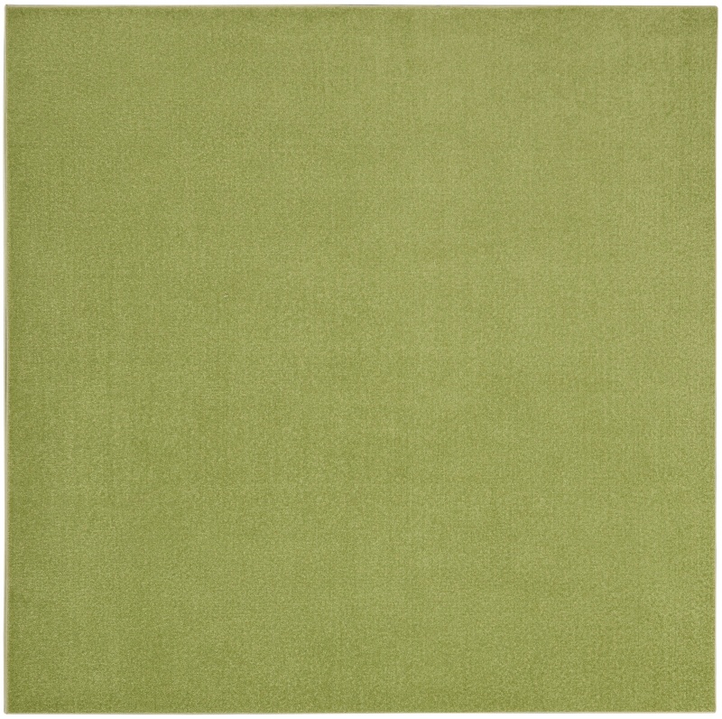 Nourison Essentials Green NRE01 Polypropylene Outdoor Area Rug, 7 Ft x 7 Ft