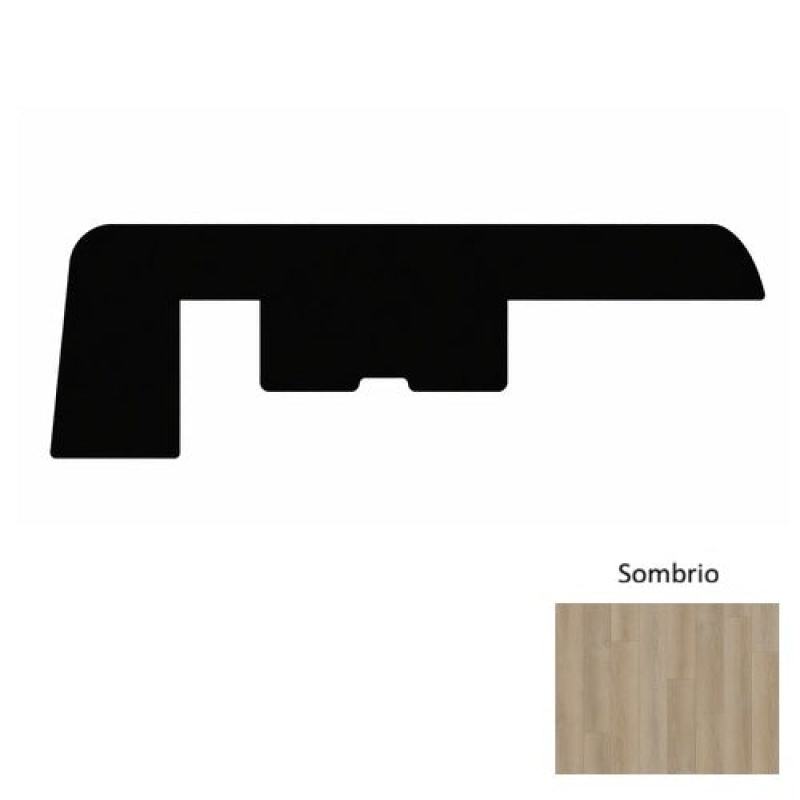 3020 Series Sombrio Luxury Vinyl Moulding / Trim - 94" End Cap - Embossed