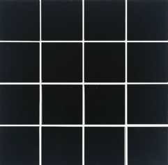 Aquatica Crystal Black Glass Mosaic - 3" X 3" - Glossy
