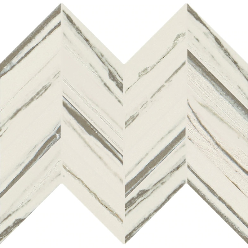 Vertuo Stria Composer Porcelain Mosaic - 2" x 5" Chevron - Matte