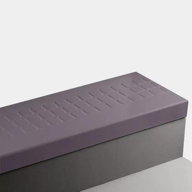 Johnsonite Shoreline Purple Raised Square Rubber Moulding Trim