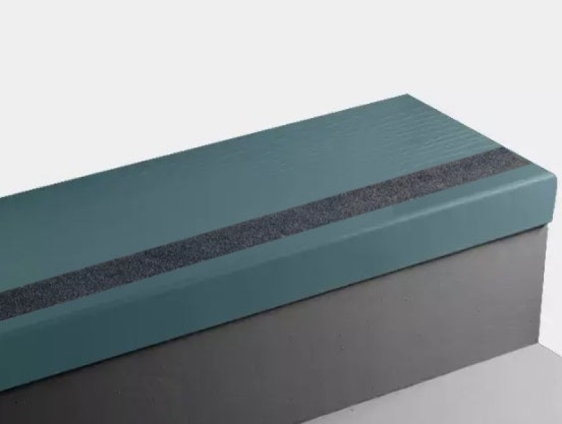 Johnsonite Dream Teal Bamboo Rubber Stair Tread