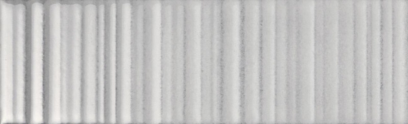 Vibrant Grey Ceramic Tile - Glossy - 2" X 9"