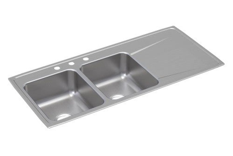 Lustertone Classic Stainless Steel Double Bowl Kitchen Sink