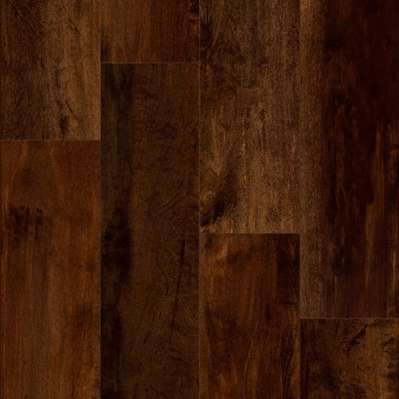 Progen Stained Maple Carmine Rigid Luxury Vinyl Plank Flooring - Urethane - 5" X 48"