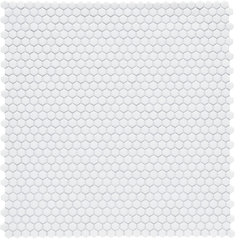 Geometro 2.0 Cotton Glass Mosaic - Hexagon - Matte