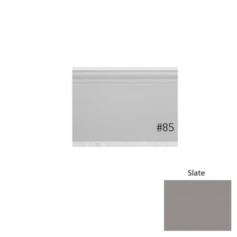 Pinnacle Plus #85 Fashion Slate Rubber Coil Wall Base - 4 1/4" X 60 Ft