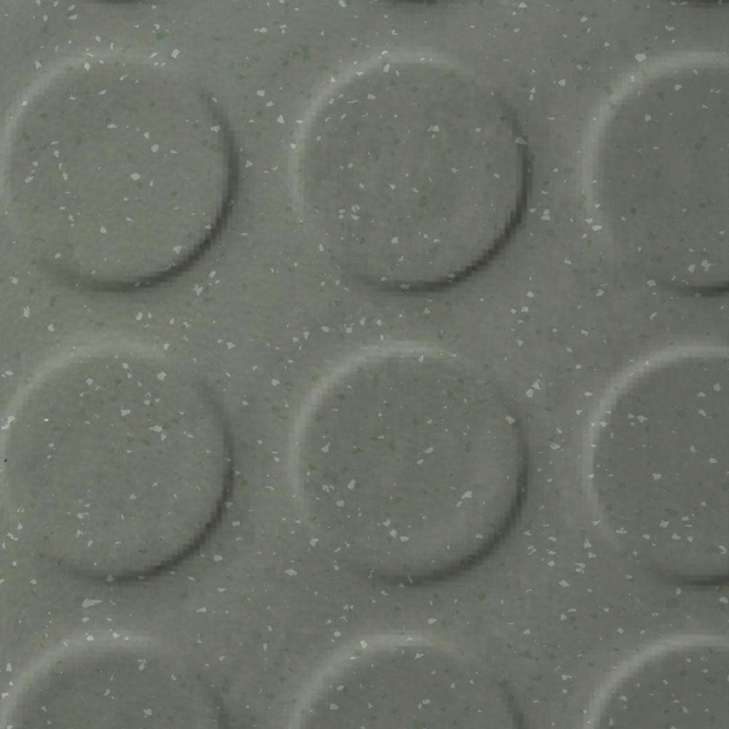 Johnsonite Douglas Fir Raise Round Color Splash Speckled Rubber Tile - Textured - 24" X 24"