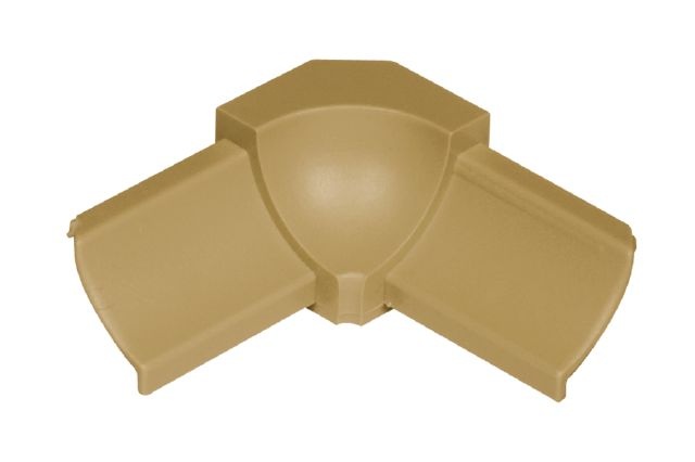 Dilex Phk 90 Degree Inside Corner Plastic Pvc Tile Edging Trim - Light Beige - 1/2" X 1"