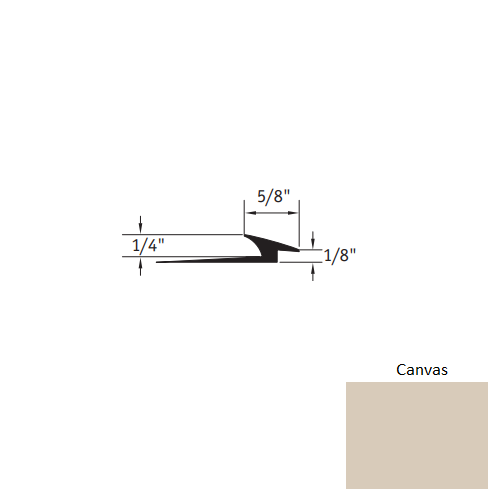 Johnsonite Canvas Vinyl Slim Line Transition Trim