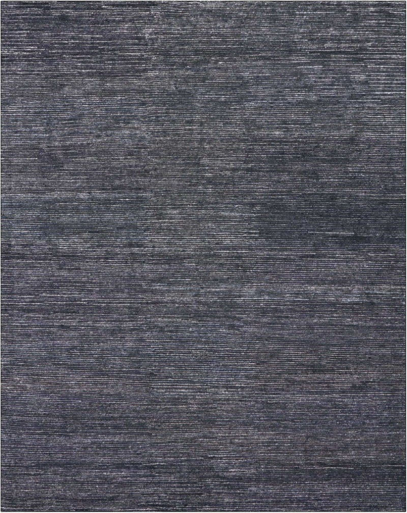 Ocean Onyx Ocs01 Wool Blend Contemporary Area Rug - 2 Ft X 3 Ft - Onyx