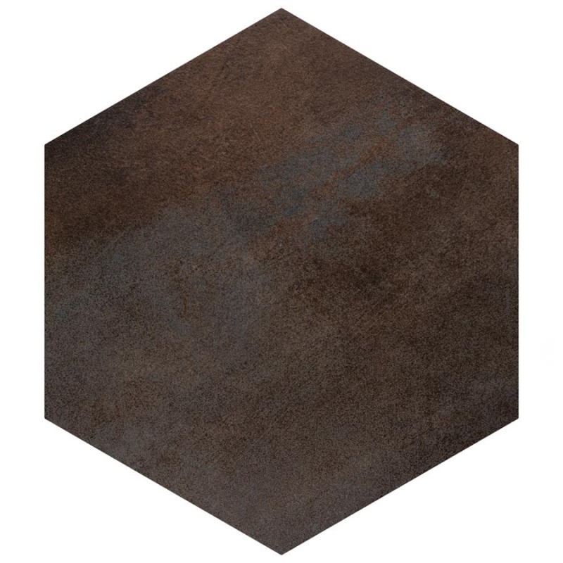 Industrial Multi Mix Porcelain Tile - Mixed - 8 1/2" x 9 7/8" Hexagon
