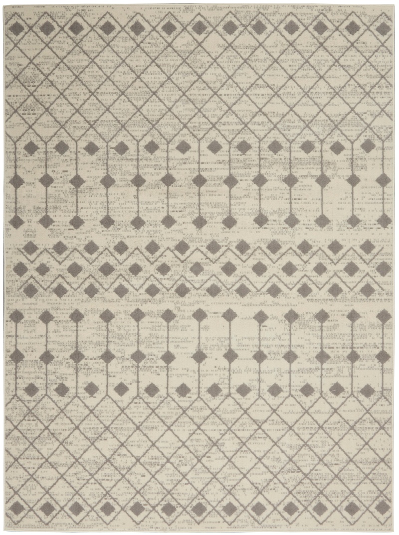 Grafix Ivory / Grey Bohemian Area Rug