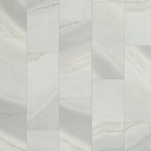 Wanderer's Loop Silver Satin Rigid Luxury Vinyl Plank Flooring - Urethane - 16" X 36"