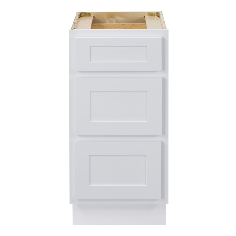 Cvd White Wood 3 Drawers Bathroom Cabinet - 15" X 21" X 32.5" - White
