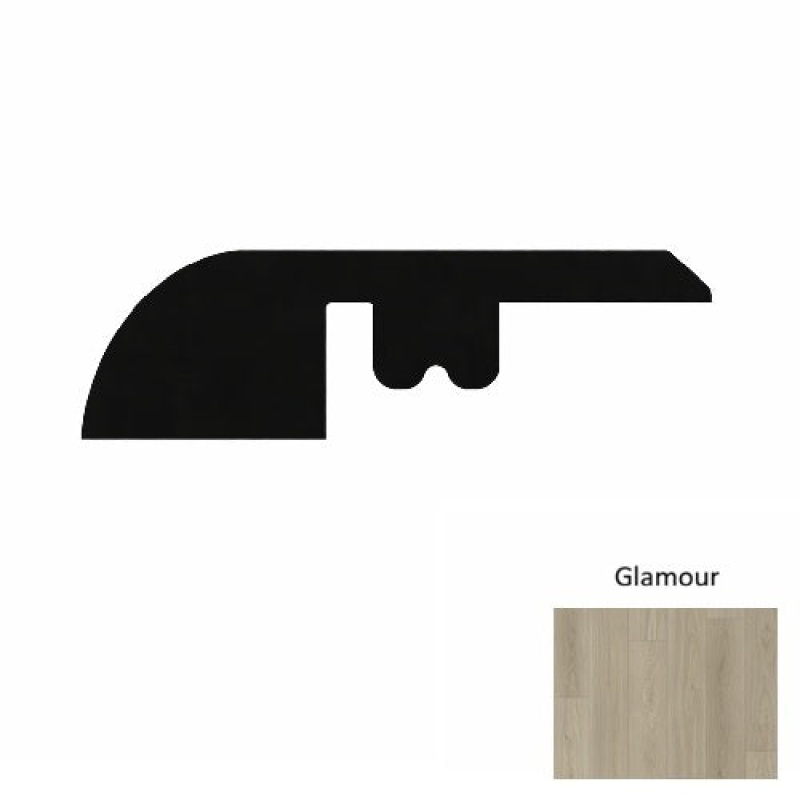 Paradise Glamour Laminate Wood Moulding / Trim - 94" Reducer - Wire Brushed