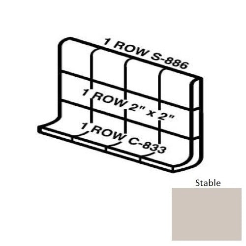 Unglazed Mosaics Stable Porcelain Wall Trim - 5" x 12" Built Up Base (Mt6g) - Matte