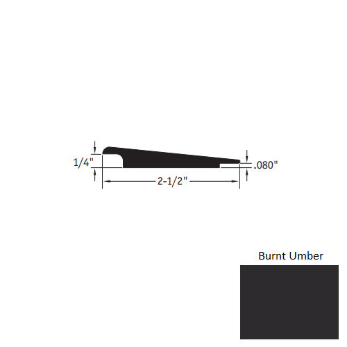 Burnt Umber Vinyl Moulding / Trim