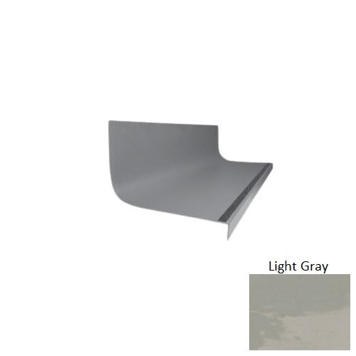 Evolving Styles Creative Elements Light Gray Type 1975 With Flush Carborundum Strip Distinct Designs Rubber - 20 3/8" X 72" Stair Tread - Hammered