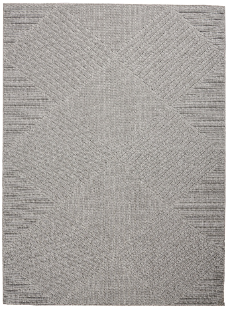 Cozumel Czm05 Light Grey Polypropylene Modern Area Rug