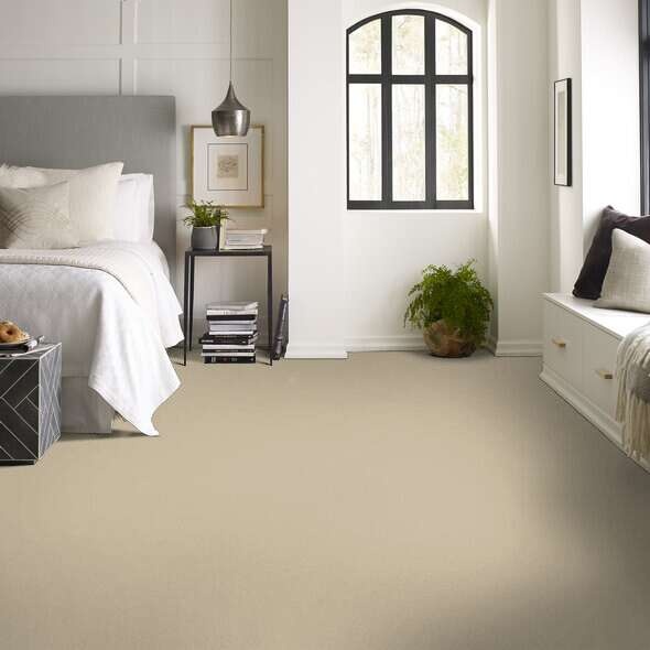 Couture' Collection Ultimate Expression 12' Mushroom Nylon Carpet - Textured