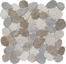 Aquatica Ocean Stones Coin Pebble Mosaic Tile