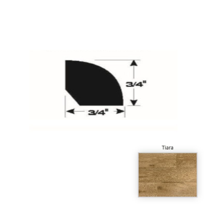 European Oak Tiara 90" Quarter Round Trim