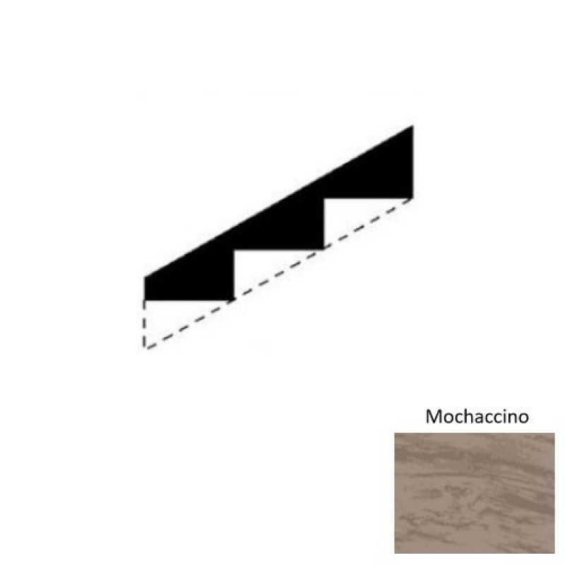 Marbleized Mochaccino Rubber Stringers - Smooth