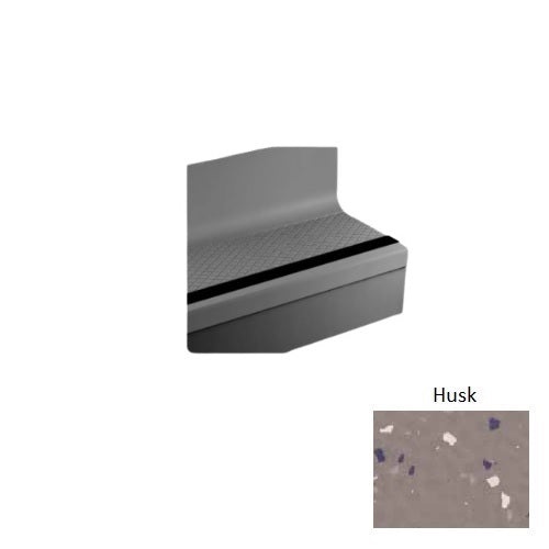 Johnsonite Husk Diamond Rubber Stair Tread with Riser