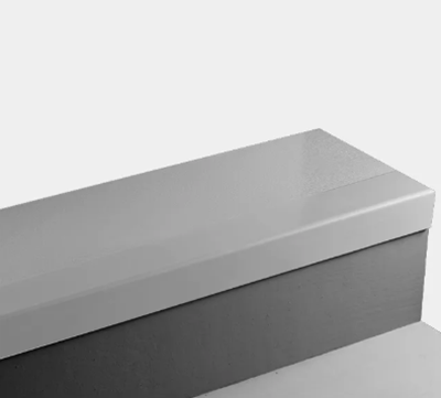 Johnsonite White Fast Lane Rubber Angle Fit Stair Tread