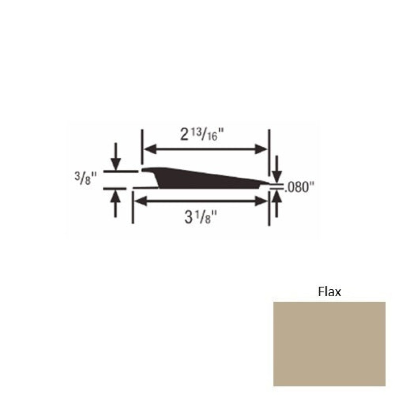 Solid 66 Flax Rubber Rolling Traffic Transition
