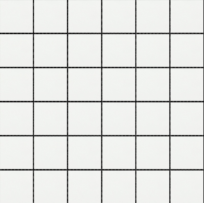 Source Pure White Porcelain Mosaic - 2" X 2" - Matte