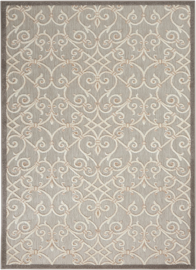 Aloha Alh21 Natural Polypropylene Contemporary Area Rug