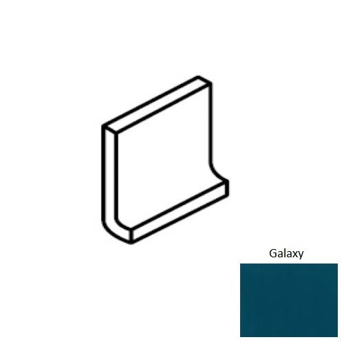 Color Wheel Classic Galaxy Ceramic Wall Trim - 4 1/4" X 4 1/4" Flat Top Cove Base - Semi Gloss
